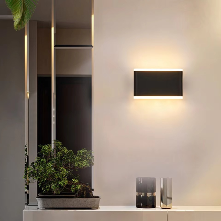 Versatile LED Wall Light for Indoor and Outdoor Use