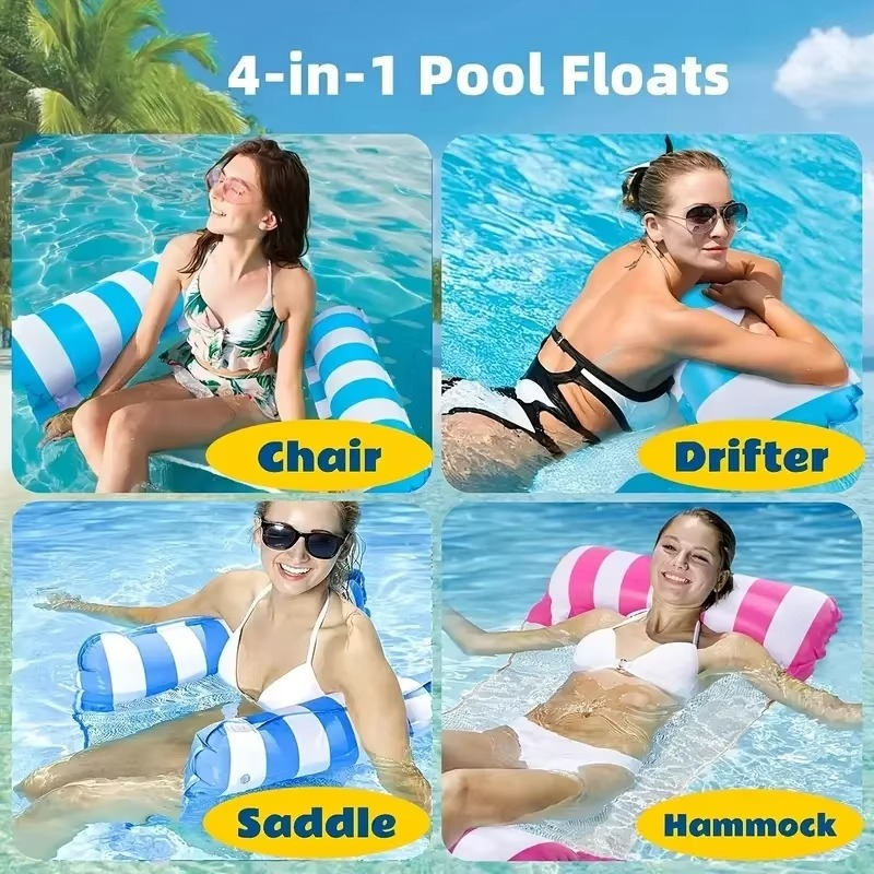 Inflatable Pool Float Hammock for Adults – Comfortable Water Lounger for Summer Relaxation