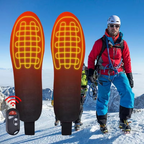 USB Rechargeable 3-Mode Adjustable Heated Insoles for Outdoor Activities