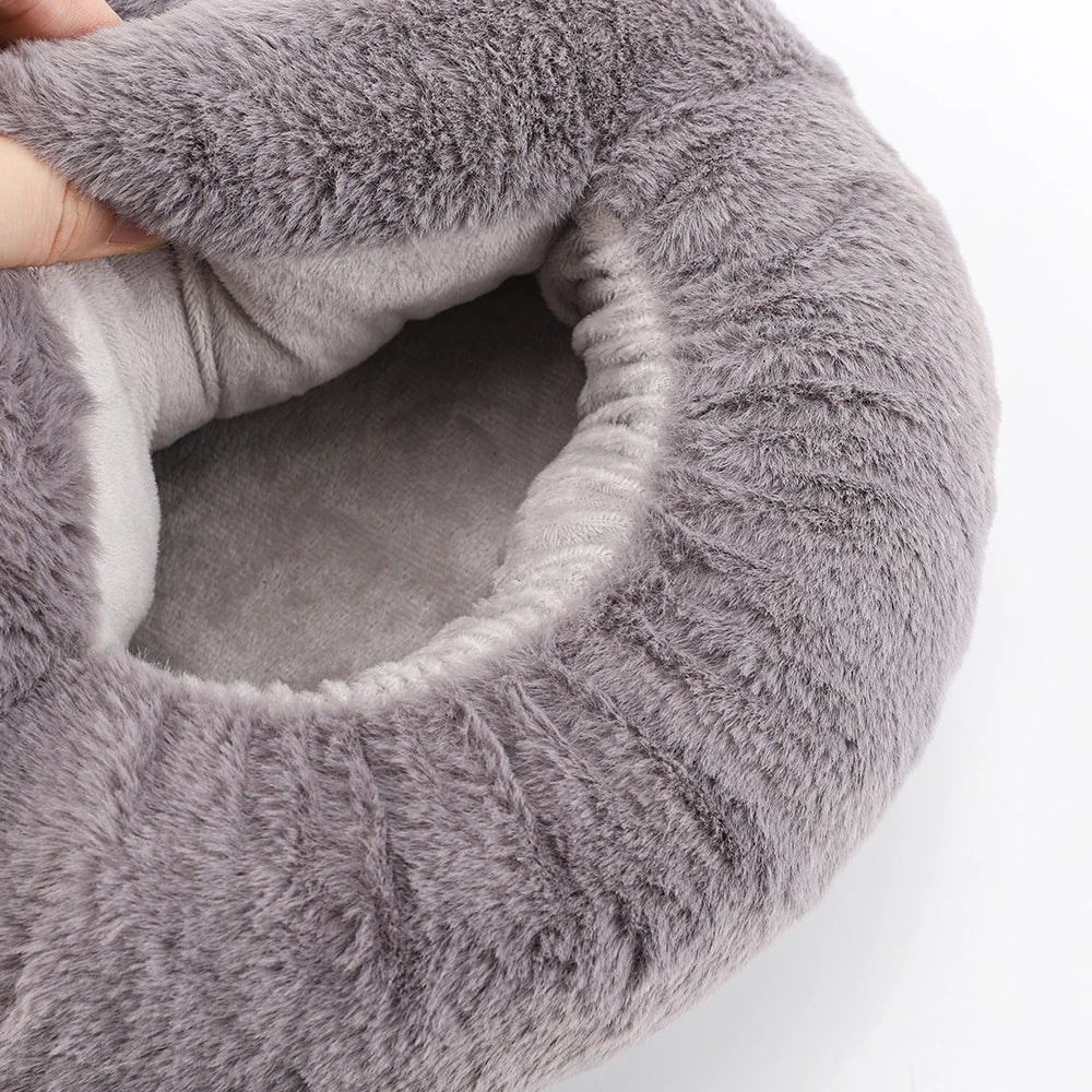 Fluffy heated foot warmers | Cozy heated foot cushion