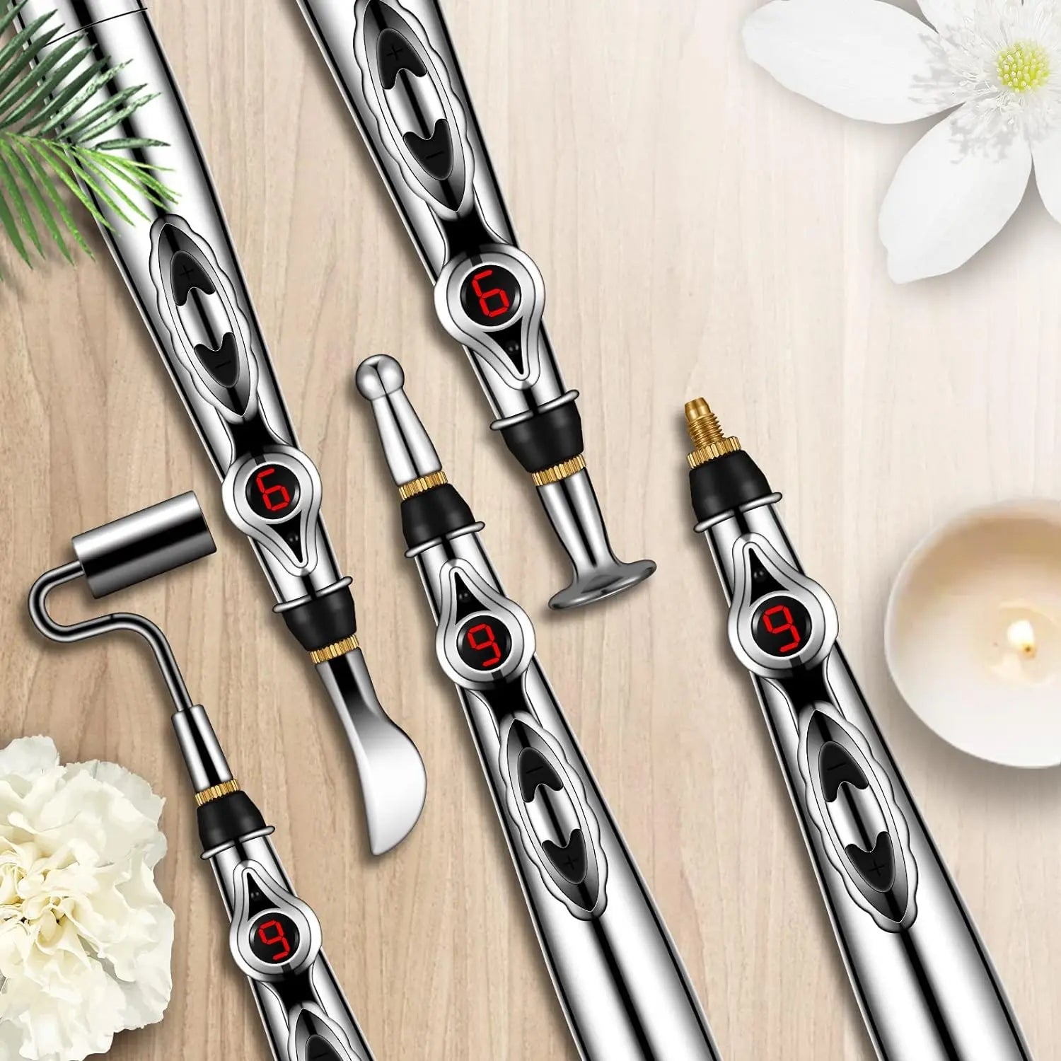 Multifunctional Acupuncture Massage Pen - 5 Heads