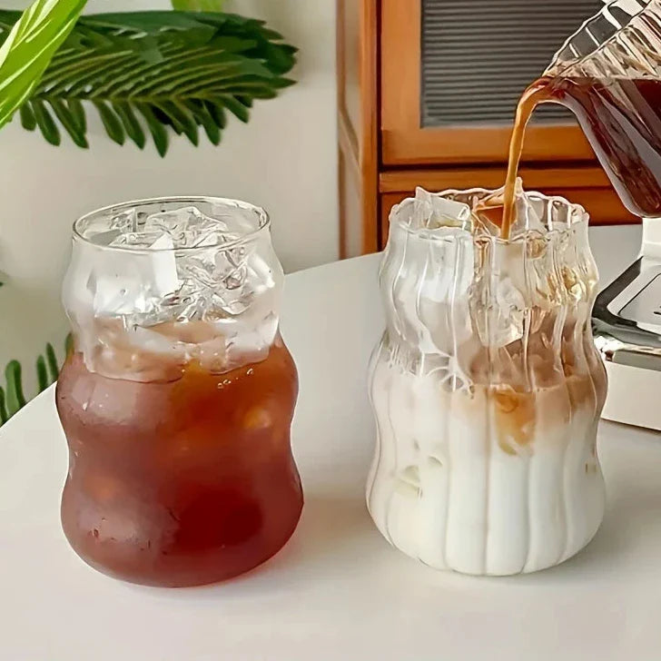 Heat Resistant Ribbed Tumbler 4-Piece Set