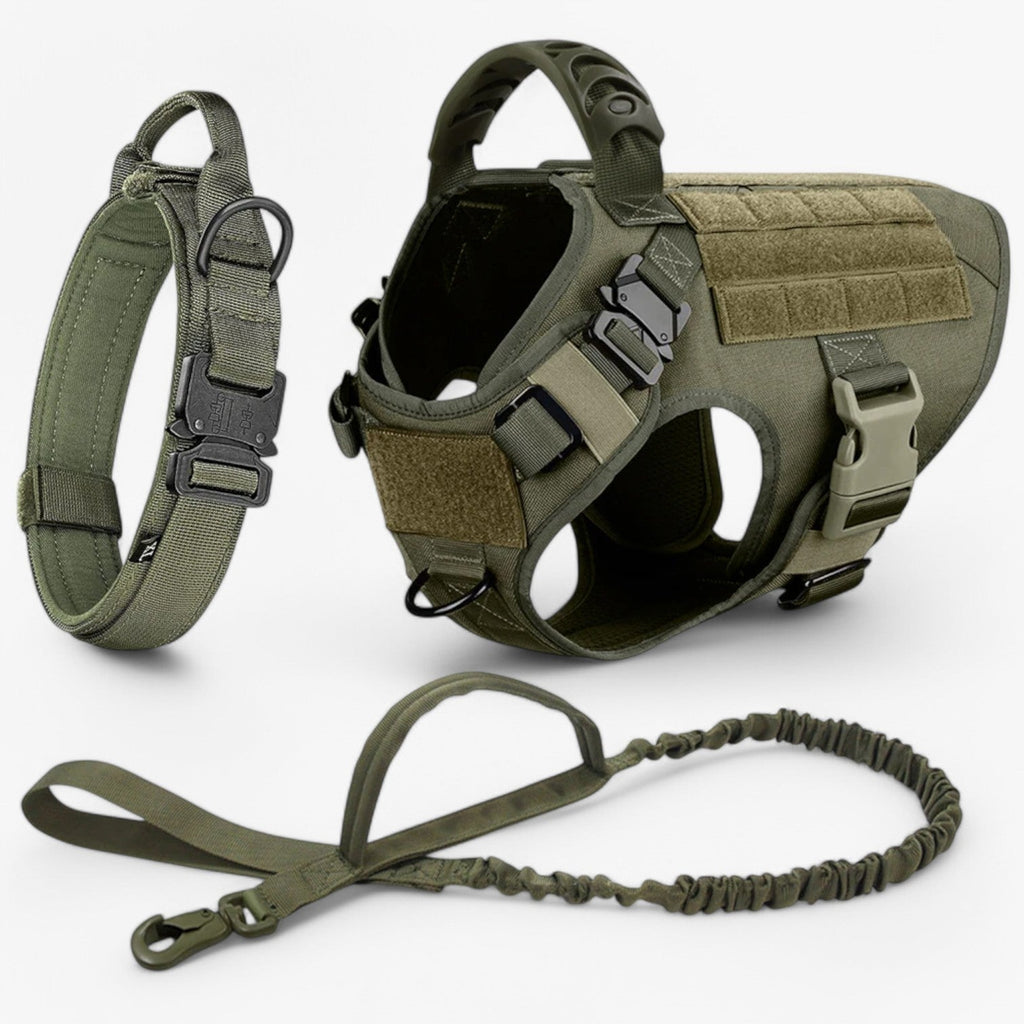 KrachtGrip Dog Harness – Adjustable Tactical Harness for Training & Walks