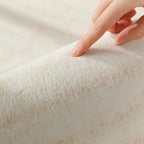 Cream Colored Striped Rug