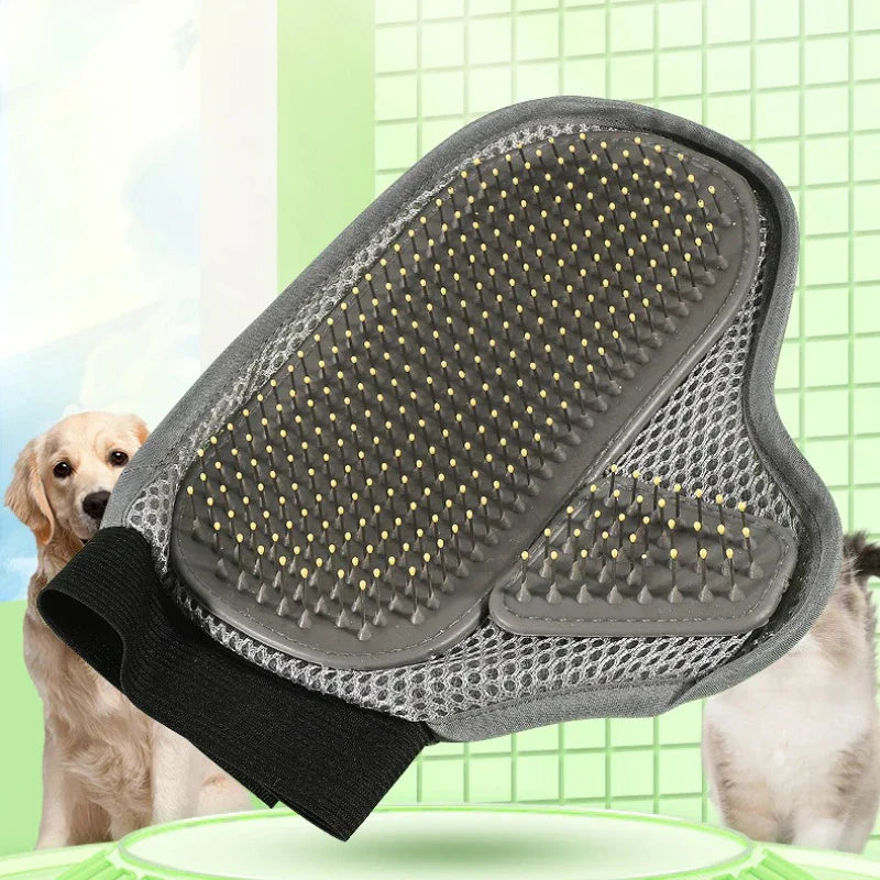 PeluvaCare Coat Care Glove for Dogs & Cats | Soft Massage & Hair Removal | Made of Soft TPR | For All Coat Types