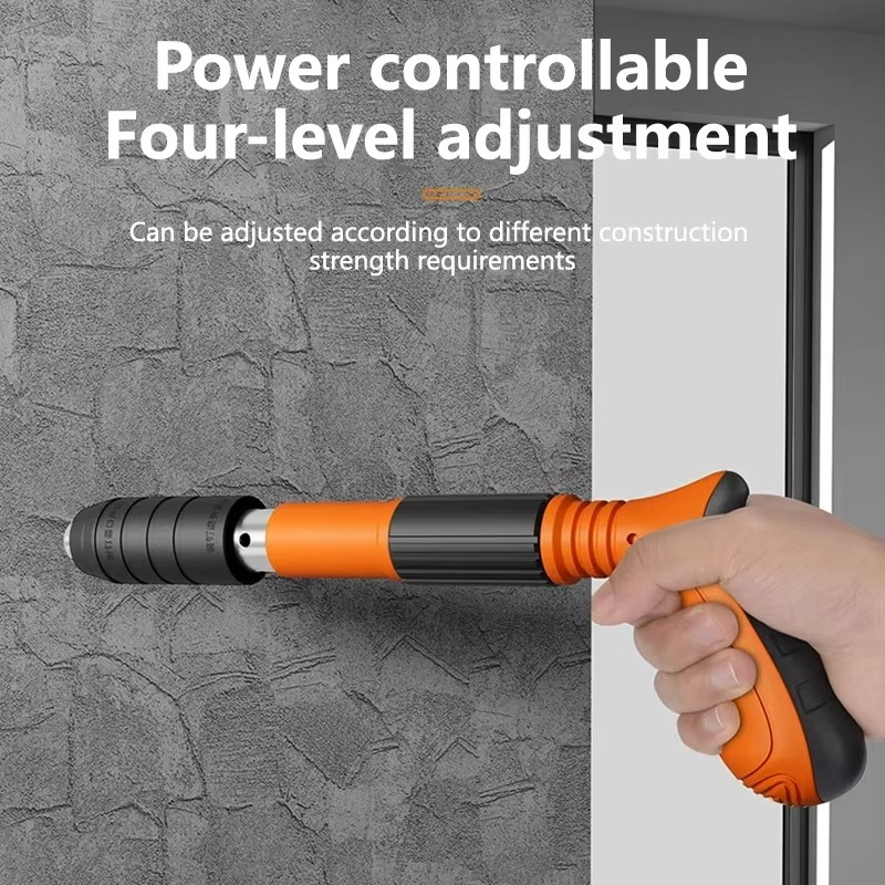 Versatile High-Precision Manual Nail Gun with Nails - Ideal for Woodworking and Concrete Decoration