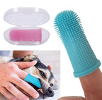 360° silicone finger toothbrush for safe dental care for dogs