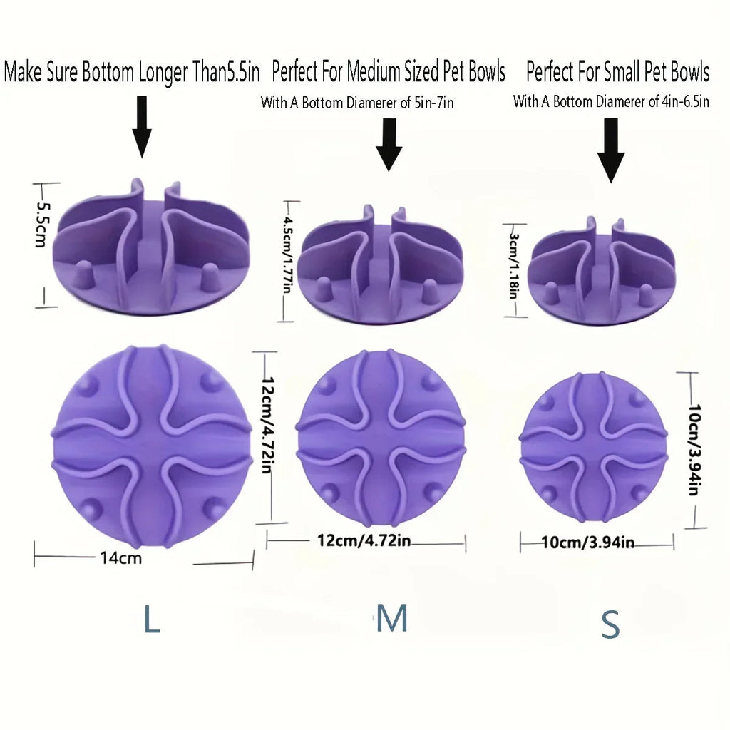 Mindrauf Slow-Feeding Insert for Dog Bowls | Promotes healthy digestion & mental stimulation | Made of soft silicone | Suitable for all sizes