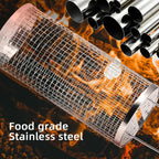 BBQFlare ProGrid Basket | Directly over Charcoal | Stainless Steel & Ergonomic Handle | Dishwasher Safe
