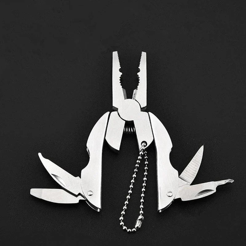 Mini-Multitool TrekMate | Folding Pliers with Knife | Keychain Format | Outdoor & Camping