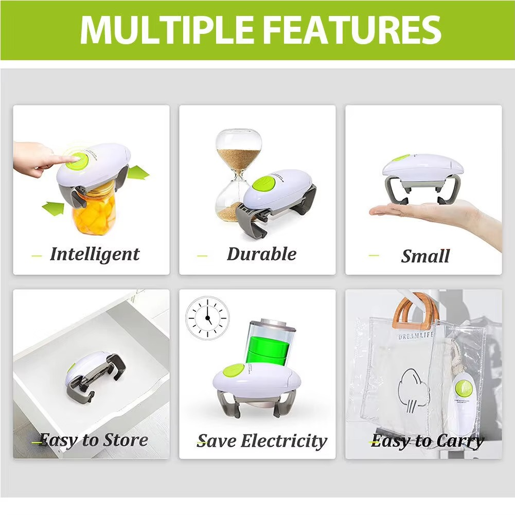 One Touch Automatic Can and Bottle Opener