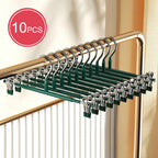 Closyra Stainless Steel Hanger with Clips | Adjustable & Non-Slip | For Skirts, Pants & Underwear | Space-Saving & Seamless