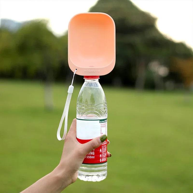 AquaPawGo Water Bottle for Dogs & Cats | Suitable for Standard Water Bottles | Portable & Squeezeable | On the Go