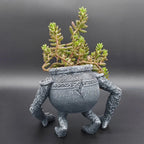 TerraNook Plant Pot | Retro Design | Weatherproof & UV-resistant | Resin
