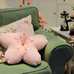 Floral pillow paradise with pink accent