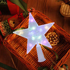 Bright Christmas Star – LED Illuminated Tree Topper for Christmas Tree, Sparkling Christmas Decoration for Festive Lighting and Elegant Decor