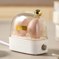 120W 220V Electric Egg Cooker & Egg Poacher - Automatic Mini Breakfast Machine for 2 Eggs, Portable Steamer