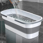 Foldora Foldable Rectangular Wash Basin | Portable Bucket with Large Capacity | For Camping, Household & Travel