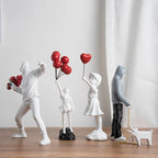 Banksy inspired sculpture collection