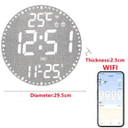 WiFiTime Clock - Smart LED Wall Clock with Calendar