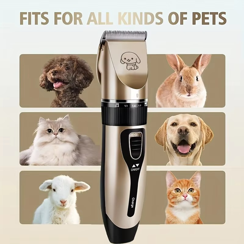 Cordless Pet Hair Trimmer Kit for Dogs and Cats – Electric Precision Grooming Clippers