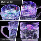 1 piece color changing luminous LED dragon mug water activated lights beer coffee milk tea wine whiskey bar cup travel creative gift
