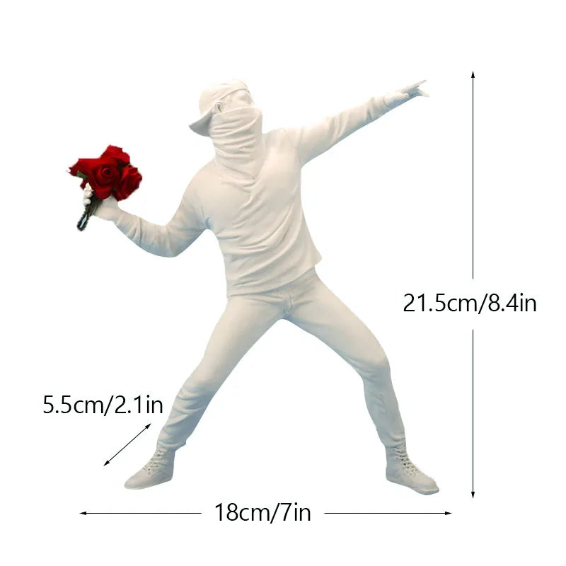 Banksy inspired sculpture collection