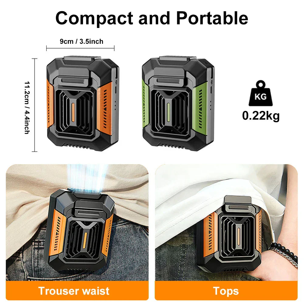 Venturio 3-in-1 Clip Fan | With LED & Powerbank | Portable & Powerful | 4000 mAh Battery