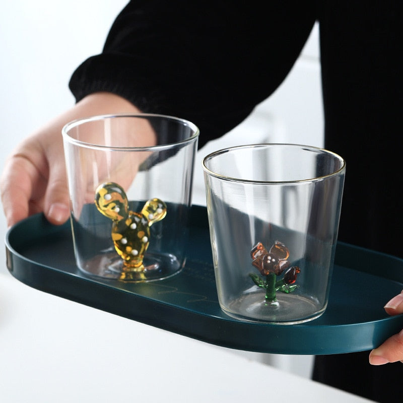 Cactus Glass Cup