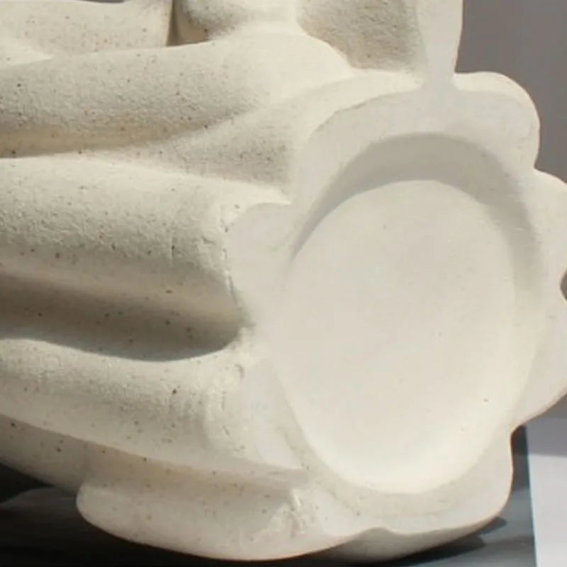 Lovers' Hands Ceramic Vase