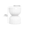 Scandinavian Hourglass Side Table with Creative Design