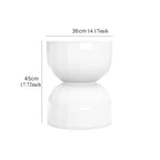 Scandinavian Hourglass Side Table with Creative Design