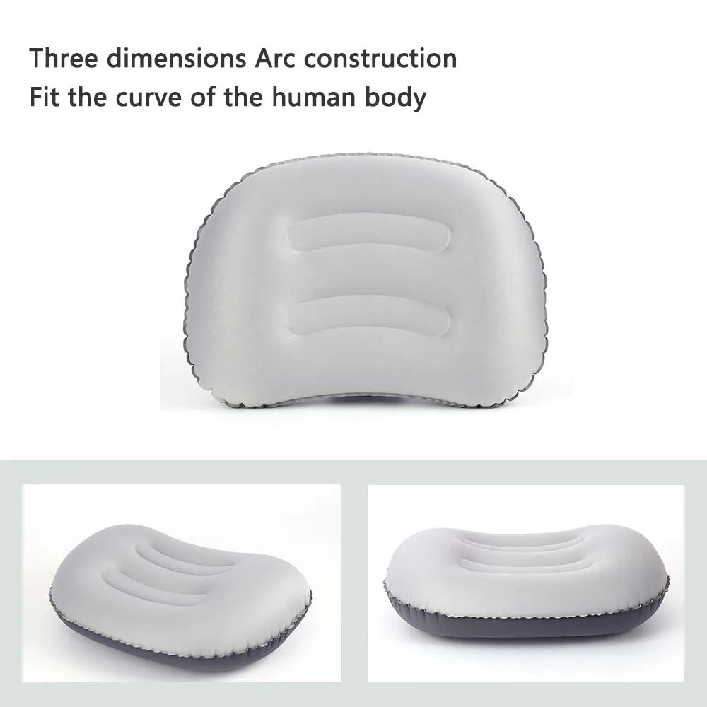 AirNest Inflatable Outdoor Pillow | Compressible & Foldable | Neck Support for Camping, Hiking & Travel