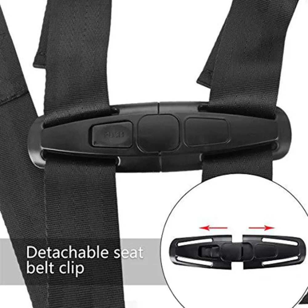 Adjustable Child Airplane Safety Harness with Foldable Polyester Straps