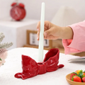 Bowknot-Shaped Ceramic Candle Holder