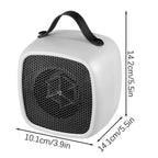 Mini PTC Ceramic Heater | 500W | Fast & Quiet | Overheat Protection | Compact for Indoor Use