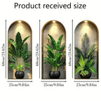 Verdeco wall stickers | wall sticker plants 3D | watercolor look | self-adhesive & residue-free | living & bedroom decor