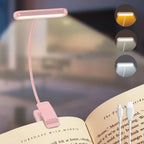 Reading lamp FlexiRead | USB rechargeable | 3 light colors & dimmable | Clip & flexible arm