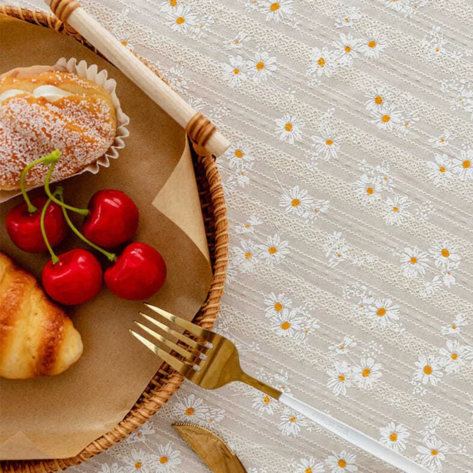 Floral tablecloth