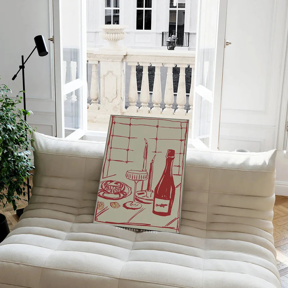 Wine Table Wall Art