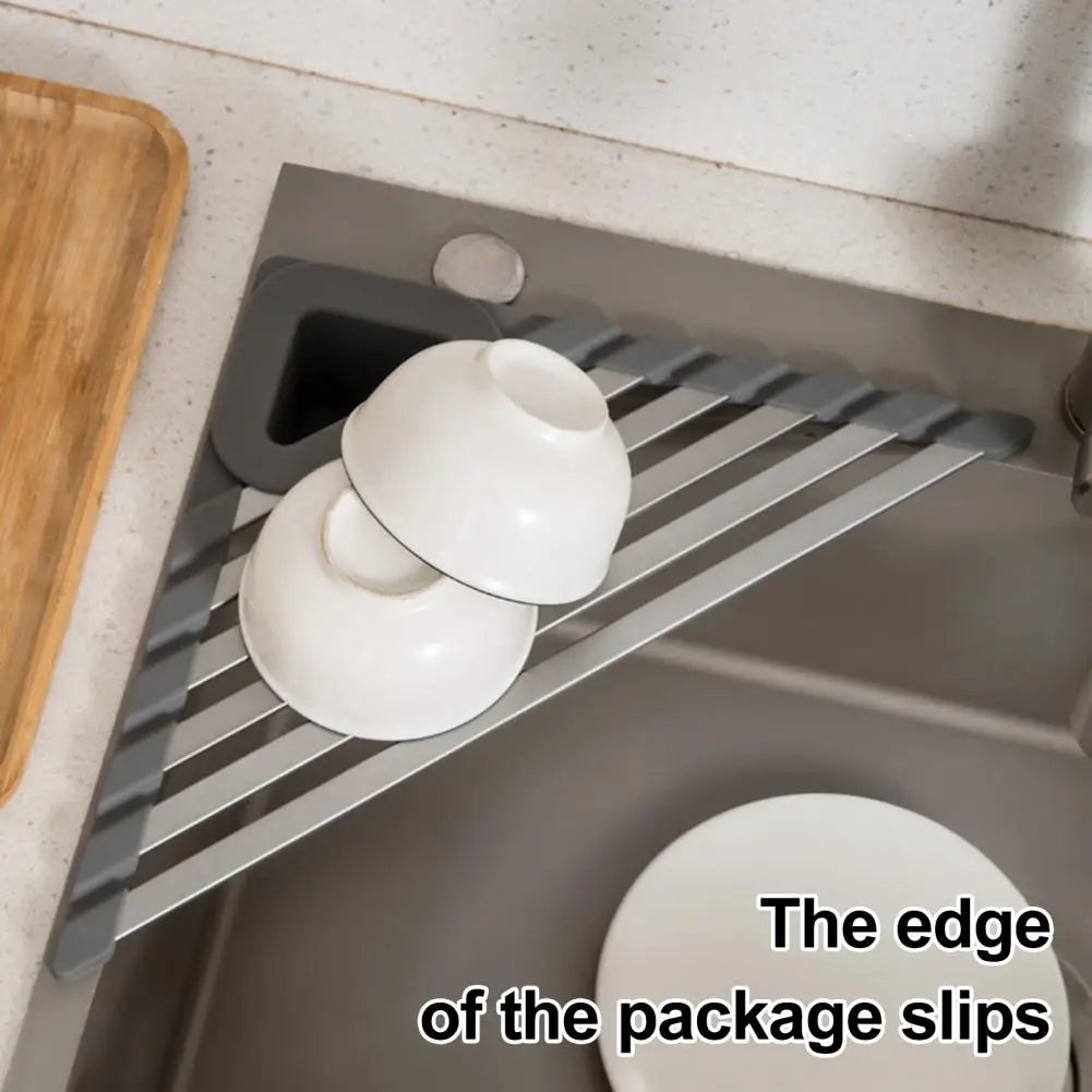 Triangle Slip-Resistant Sink Corner Storage Shelf Rack