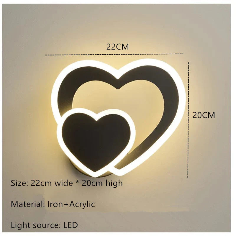 HeartGlow Wall Lamp - Modern LED Lighting