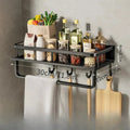 Wall-Mounted Kitchen Rack – Space-Saving and Stylish Aluminum Rack for Kitchen Utensils