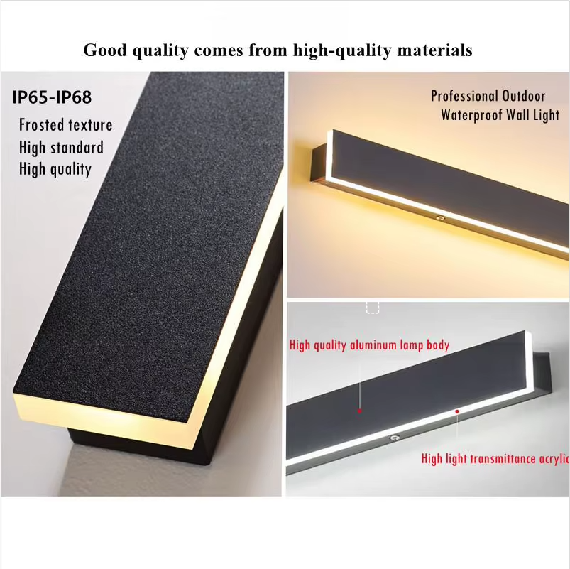 Elegant Outdoor Waterproof LED Wall Light