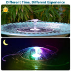 Solavera Solar Fountain Pump 6.5W | With LED & 5000mAh Battery | 16 Nozzles | For Pond & Garden