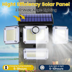 Solora GuardLight Solar Outdoor Lamp with Motion Sensor 2000 LM | 333 LED, IP65, 270° Beam Angle