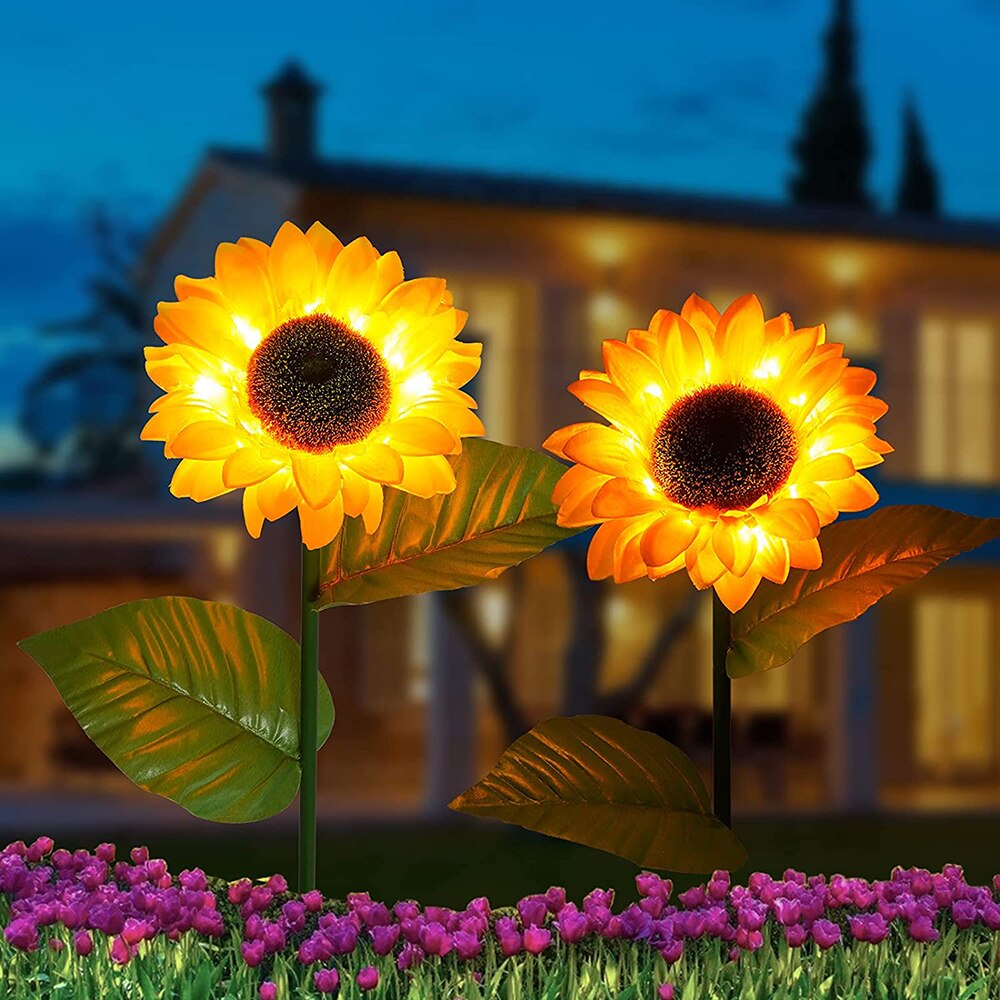 Solar-Sunflowers: Waterproof Garden Joy