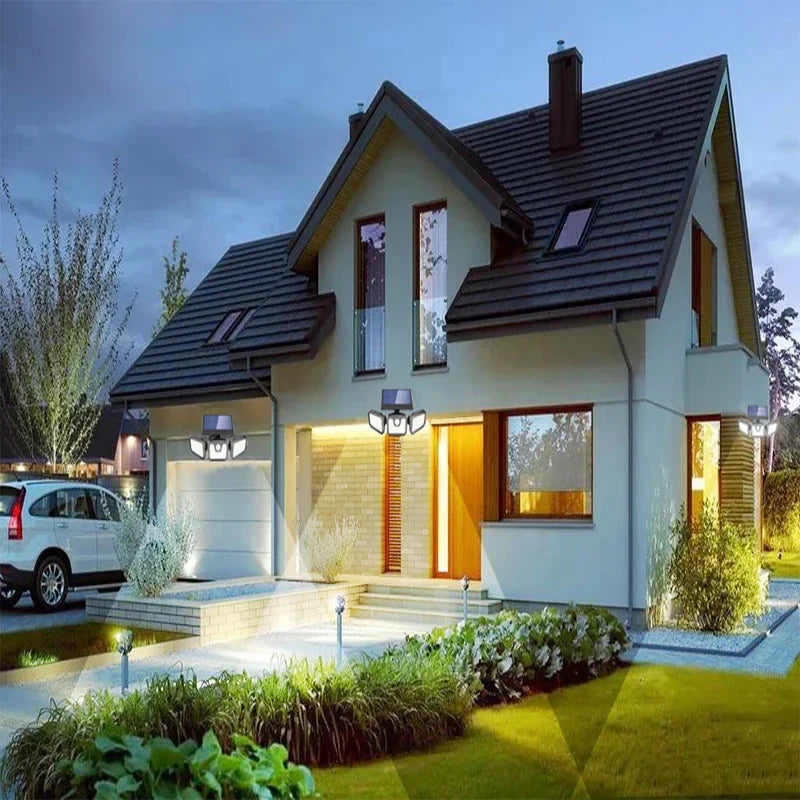 Power Save Motion Activated Outdoor Solar Lamp