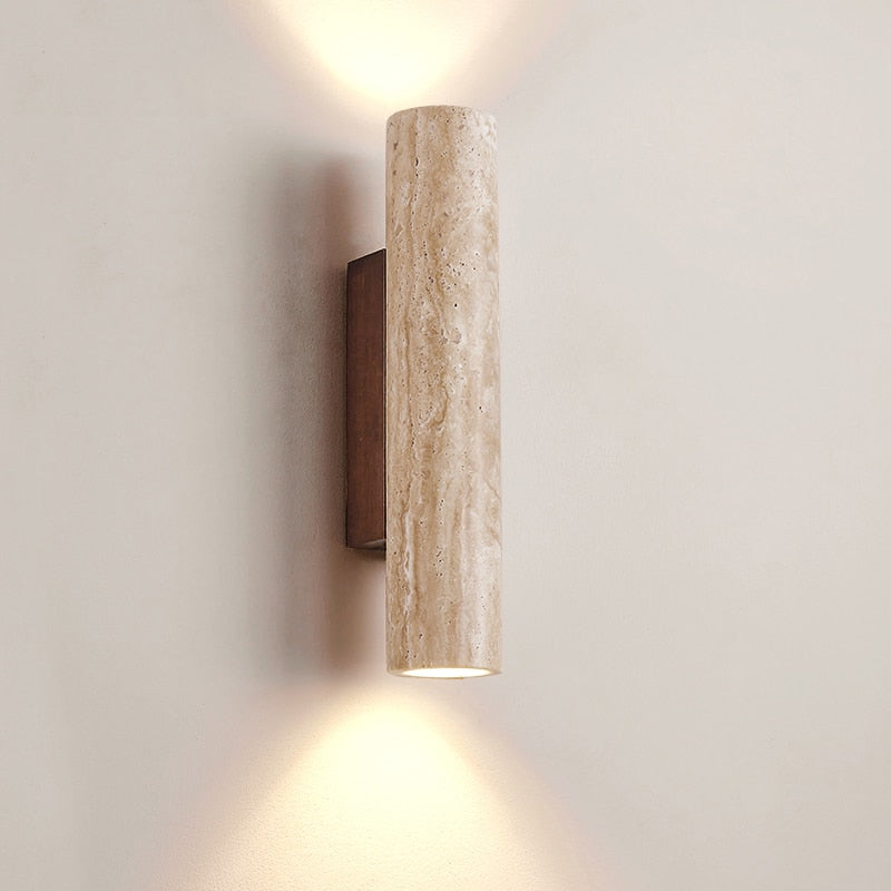Wall Lamp with Handmade Finish in the Spirit of Wabi-Sabi