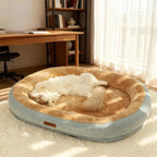 Oval Plush Bed for Dogs & Cats